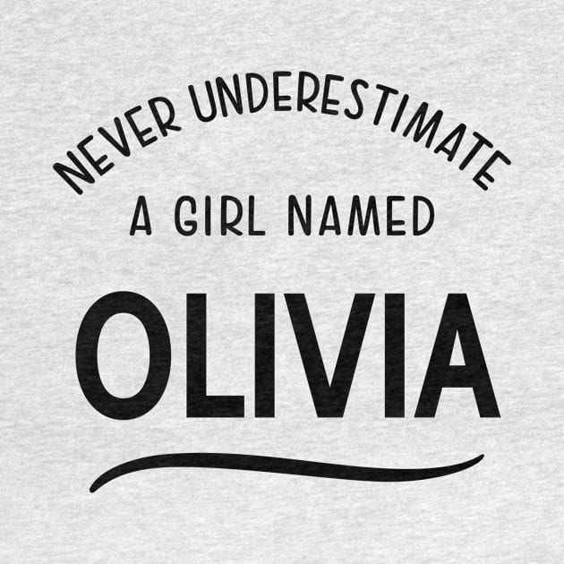 OLIVIA NEVER UNDERESTIMATE A GIRL NAMED OLIVIA by Scarebaby